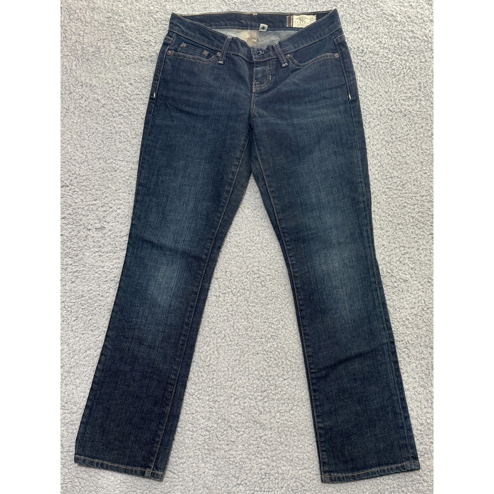 Gap 1969 Bootcut Dark Wash Low Rise Blue Jeans Womens 26x28 Dark Wash